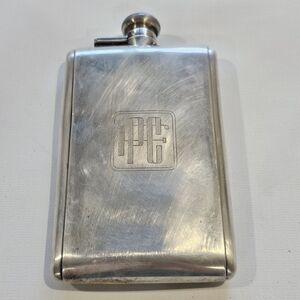 Tiffany & Co Sterling Silver Hip Flask Vintage 1980 Engraved "Intoxication" 199g